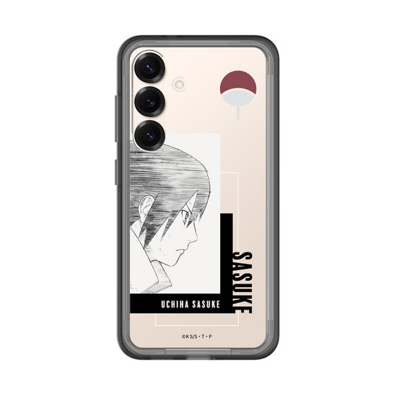 スリムプロテクションプレミアムケース［ NARUTO -ナルト- 疾風伝 - うちはサスケ - 線画 ］