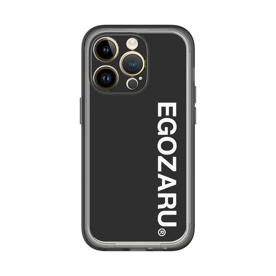 スリムプロテクションプレミアムケース［ EGOZARU - ベーシックロゴ バーティカル ］