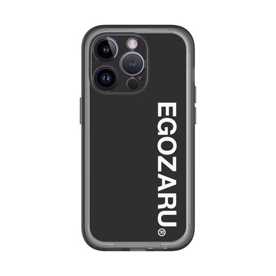 スリムプロテクションプレミアムケース［ EGOZARU - ベーシックロゴ バーティカル ］