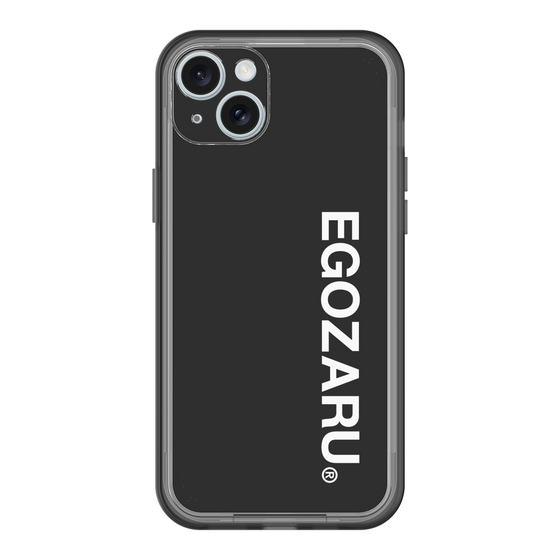 スリムプロテクションプレミアムケース［ EGOZARU - ベーシックロゴ バーティカル ］