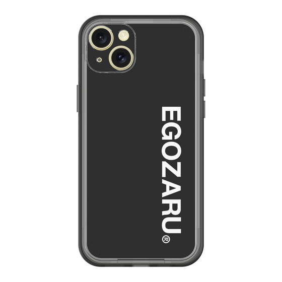 スリムプロテクションプレミアムケース［ EGOZARU - ベーシックロゴ バーティカル ］