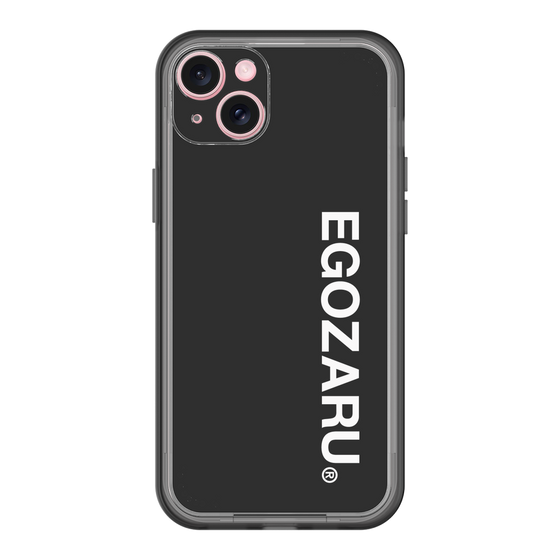 スリムプロテクションプレミアムケース［ EGOZARU - ベーシックロゴ バーティカル ］