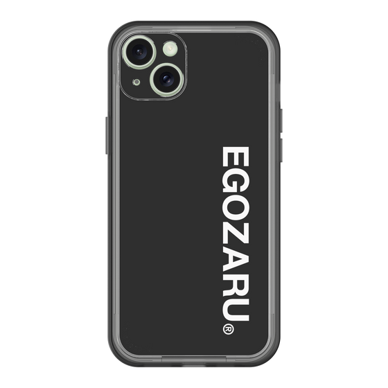 スリムプロテクションプレミアムケース［ EGOZARU - ベーシックロゴ バーティカル ］