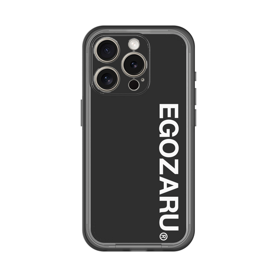 スリムプロテクションプレミアムケース［ EGOZARU - ベーシックロゴ バーティカル ］