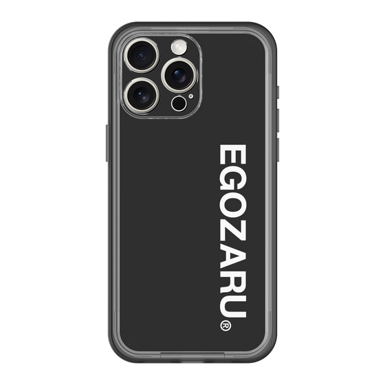 スリムプロテクションプレミアムケース［ EGOZARU - ベーシックロゴ バーティカル ］