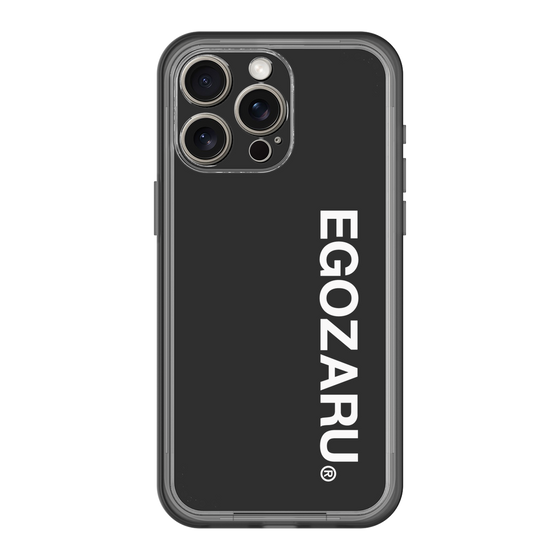 スリムプロテクションプレミアムケース［ EGOZARU - ベーシックロゴ バーティカル ］