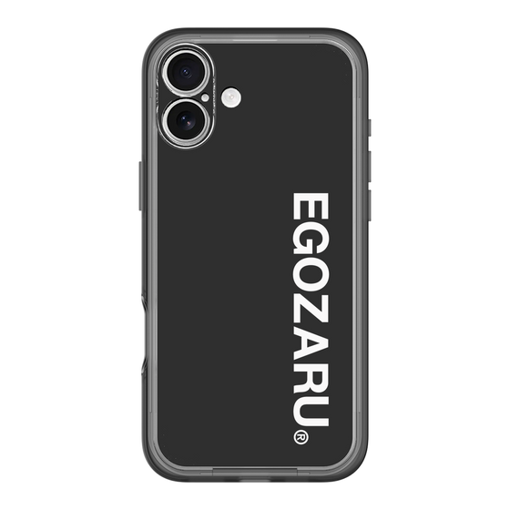 スリムプロテクションプレミアムケース［ EGOZARU - ベーシックロゴ バーティカル ］