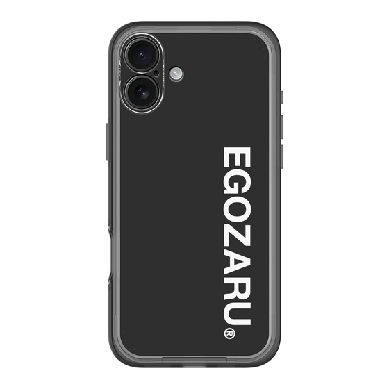 スリムプロテクションプレミアムケース［ EGOZARU - ベーシックロゴ バーティカル ］