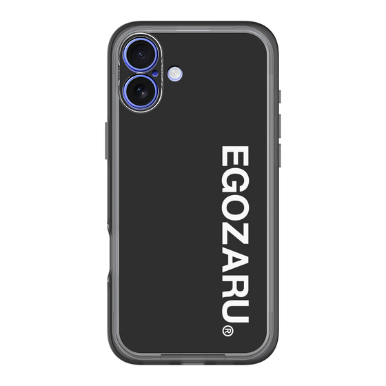 スリムプロテクションプレミアムケース［ EGOZARU - ベーシックロゴ バーティカル ］