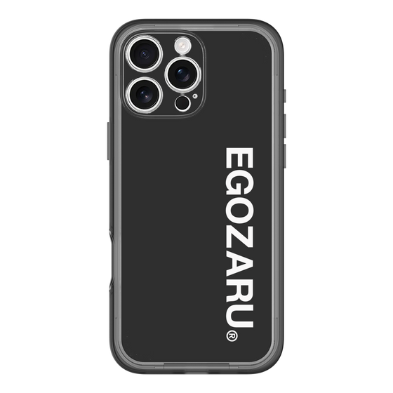 スリムプロテクションプレミアムケース［ EGOZARU - ベーシックロゴ バーティカル ］