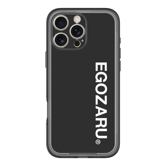 スリムプロテクションプレミアムケース［ EGOZARU - ベーシックロゴ バーティカル ］