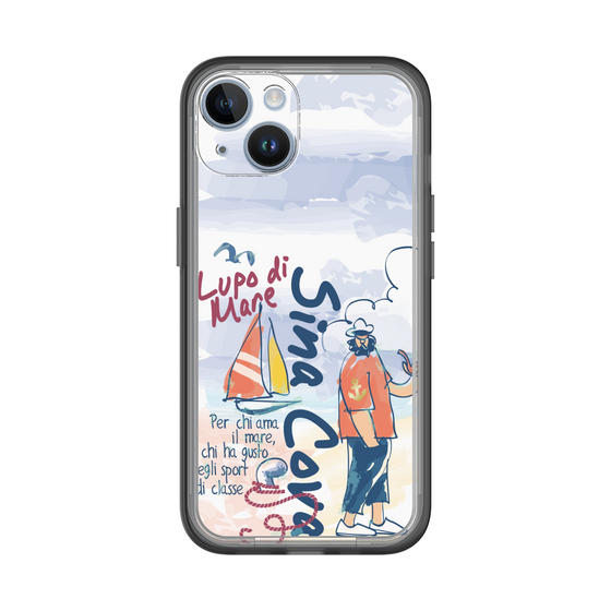 スリムプロテクションプレミアムケース［ SINA COVA - マリンテイスト ］