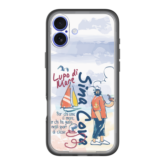 スリムプロテクションプレミアムケース［ SINA COVA - マリンテイスト ］