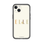 スリムプロテクションプレミアムケース［ ELLE×ポムポムプリン - ロゴ - ベージュ ］