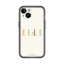 スリムプロテクションプレミアムケース［ ELLE×ポムポムプリン - ロゴ - ベージュ ］