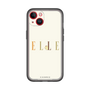 スリムプロテクションプレミアムケース［ ELLE×ポムポムプリン - ロゴ - ベージュ ］