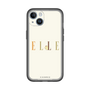 スリムプロテクションプレミアムケース［ ELLE×ポムポムプリン - ロゴ - ベージュ ］