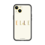 スリムプロテクションプレミアムケース［ ELLE×ポムポムプリン - ロゴ - ベージュ ］
