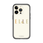 スリムプロテクションプレミアムケース［ ELLE×ポムポムプリン - ロゴ - ベージュ ］