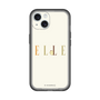 スリムプロテクションプレミアムケース［ ELLE×ポムポムプリン - ロゴ - ベージュ ］