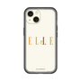 スリムプロテクションプレミアムケース［ ELLE×ポムポムプリン - ロゴ - ベージュ ］