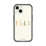 スリムプロテクションプレミアムケース［ ELLE×ポムポムプリン - ロゴ - ベージュ ］