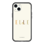 スリムプロテクションプレミアムケース［ ELLE×ポムポムプリン - ロゴ - ベージュ ］