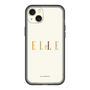 スリムプロテクションプレミアムケース［ ELLE×ポムポムプリン - ロゴ - ベージュ ］