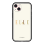 スリムプロテクションプレミアムケース［ ELLE×ポムポムプリン - ロゴ - ベージュ ］
