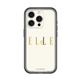 スリムプロテクションプレミアムケース［ ELLE×ポムポムプリン - ロゴ - ベージュ ］