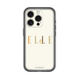スリムプロテクションプレミアムケース［ ELLE×ポムポムプリン - ロゴ - ベージュ ］