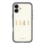 スリムプロテクションプレミアムケース［ ELLE×ポムポムプリン - ロゴ - ベージュ ］