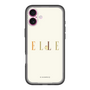 スリムプロテクションプレミアムケース［ ELLE×ポムポムプリン - ロゴ - ベージュ ］
