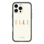 スリムプロテクションプレミアムケース［ ELLE×ポムポムプリン - ロゴ - ベージュ ］