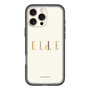 スリムプロテクションプレミアムケース［ ELLE×ポムポムプリン - ロゴ - ベージュ ］