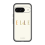 スリムプロテクションプレミアムケース［ ELLE×ポムポムプリン - ロゴ - ベージュ ］