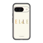 スリムプロテクションプレミアムケース［ ELLE×ポムポムプリン - ロゴ - ベージュ ］