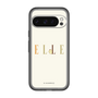 スリムプロテクションプレミアムケース［ ELLE×ポムポムプリン - ロゴ - ベージュ ］