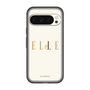 スリムプロテクションプレミアムケース［ ELLE×ポムポムプリン - ロゴ - ベージュ ］