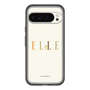 スリムプロテクションプレミアムケース［ ELLE×ポムポムプリン - ロゴ - ベージュ ］
