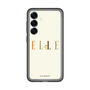 スリムプロテクションプレミアムケース［ ELLE×ポムポムプリン - ロゴ - ベージュ ］