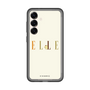 スリムプロテクションプレミアムケース［ ELLE×ポムポムプリン - ロゴ - ベージュ ］