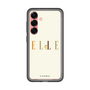 スリムプロテクションプレミアムケース［ ELLE×ポムポムプリン - ロゴ - ベージュ ］