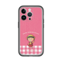 スリムプロテクションプレミアムケース［ ちびまる子ちゃん - ピンクチェック ］