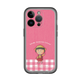 スリムプロテクションプレミアムケース［ ちびまる子ちゃん - ピンクチェック ］