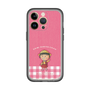 スリムプロテクションプレミアムケース［ ちびまる子ちゃん - ピンクチェック ］