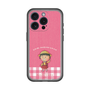 スリムプロテクションプレミアムケース［ ちびまる子ちゃん - ピンクチェック ］