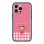 スリムプロテクションプレミアムケース［ ちびまる子ちゃん - ピンクチェック ］
