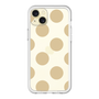 スリムプロテクションプレミアムケース［ シンプルドット - Beige ］