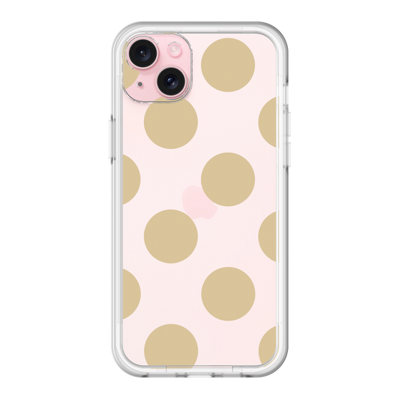 スリムプロテクションプレミアムケース［ シンプルドット - Beige ］